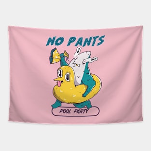 No pants pool party Tapestry