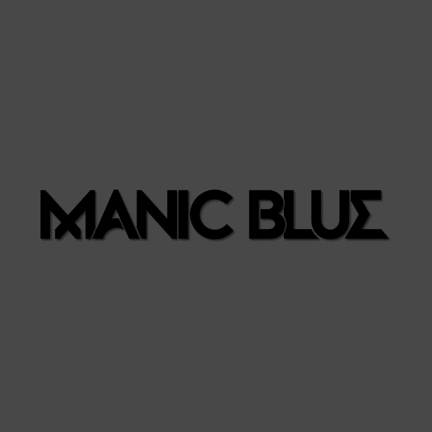 Manic Blue Horizontal Text Logo (black) by ManicBlue