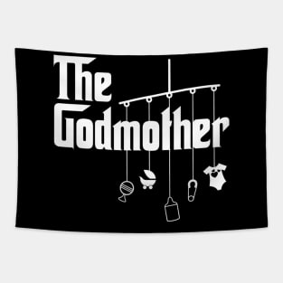 The Godmother of New Baby Funny Pun Gift Tapestry