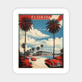 Florida United States of America Tourism Vintage Poster Magnet