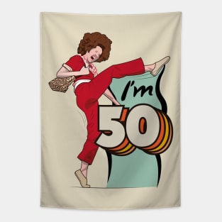 I'm 50 Sally Omally Tapestry