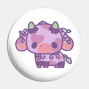 fluffy lavender cow Pin