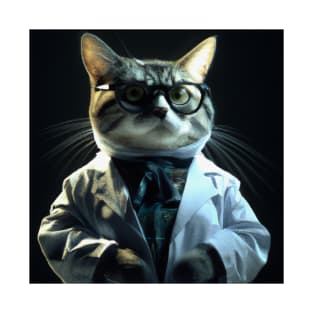 Cat People - Smart Science Cat T-Shirt
