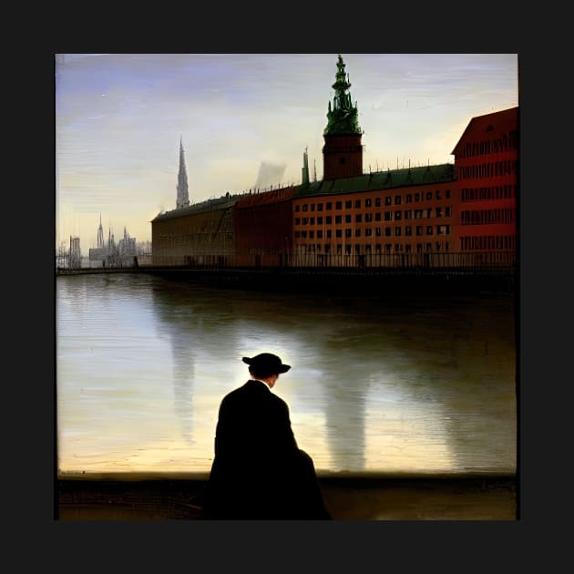 Hamburg in Caspar David Friedrich Style by Crestern