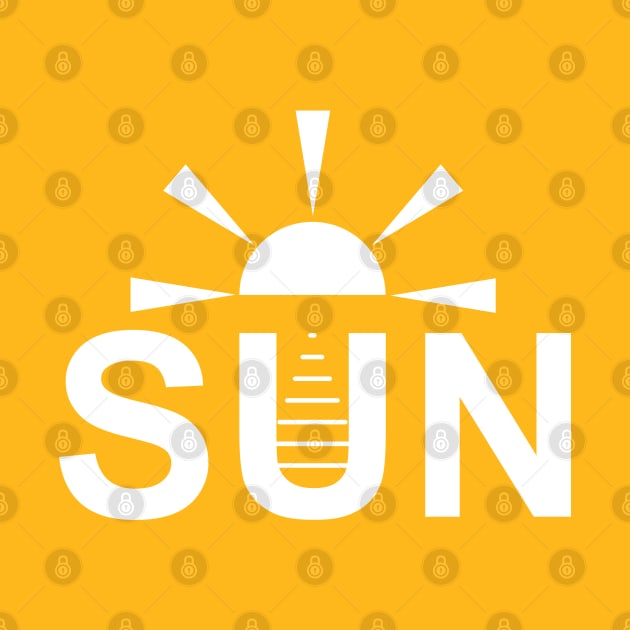 Minimal sun typography for minimalist by KaVi