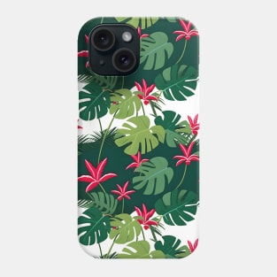 Exotic Pink Floral Jungle Phone Case