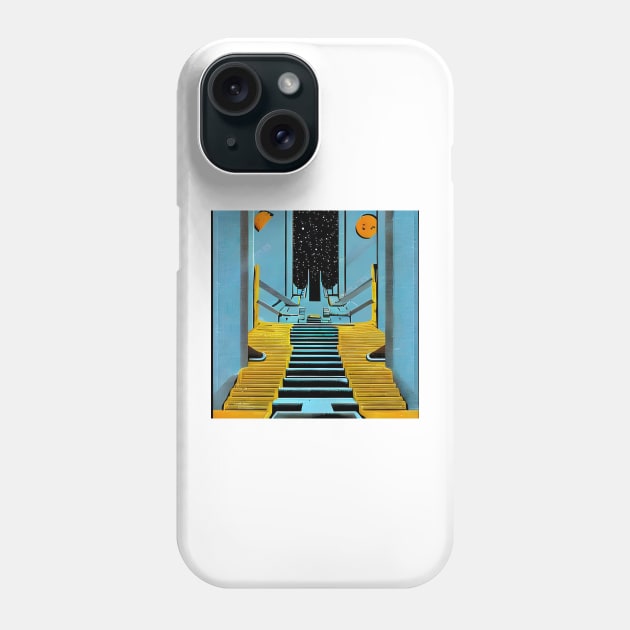 Retrofuture Stairway to the Heavens Phone Case by g-a-z-e