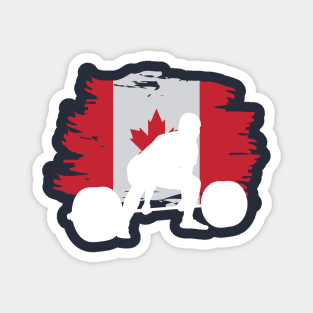Canada Flag Deadlift - Powerlifting Magnet