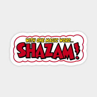 SHAZAM! - With one magic word (front/back print) Magnet