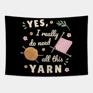 Need yarn knitting Tapestry