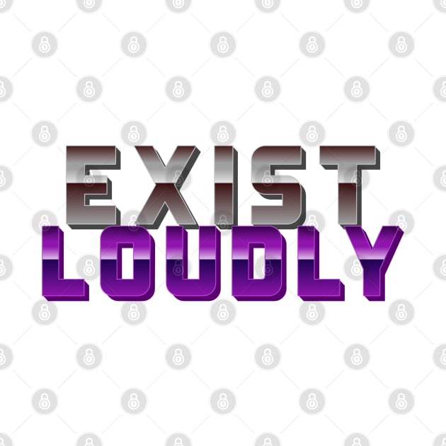 Exist Loudly - Purple by Tracy Parke