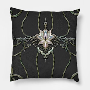 Stunning elegant lotus flower. Pillow