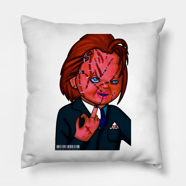 Chucky Pillow by Zenpaistudios