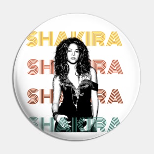 Shakira retro Pin