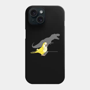 T-rex Yellow Lutino Monk Parakeet Phone Case