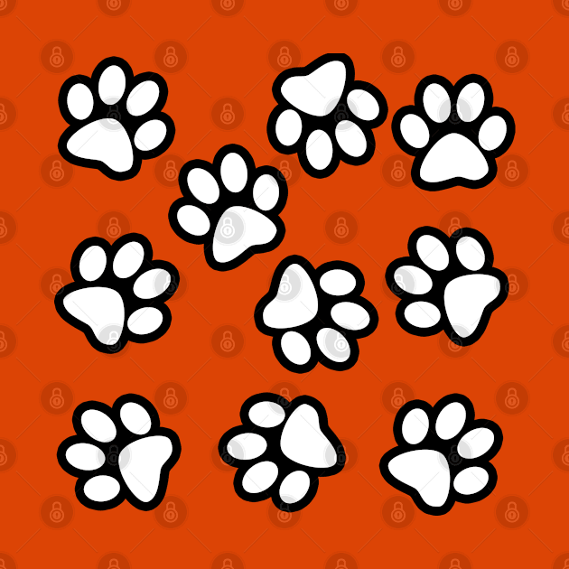 Cute Little Paws - Pattern Design 4 by art-by-shadab