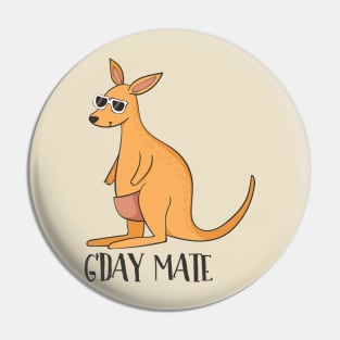 G'day mate - Australia Kangaroo T-Shirt Pin