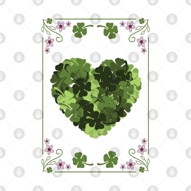 St. Patrick's Clover Heart by adamzworld