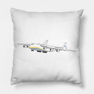 Antonov 225 Mryia Ukraine Jumbo Jet Cargo Airplane Pillow