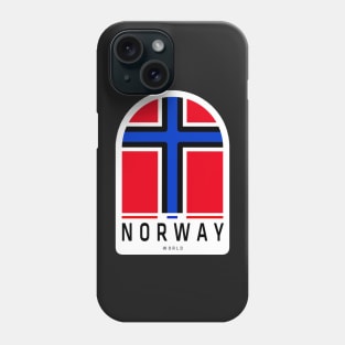 Norway Flag Sticker, For Norway Lovers Phone Case