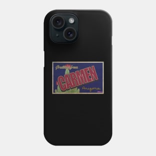 Greetings from Carmen, Arizona Phone Case