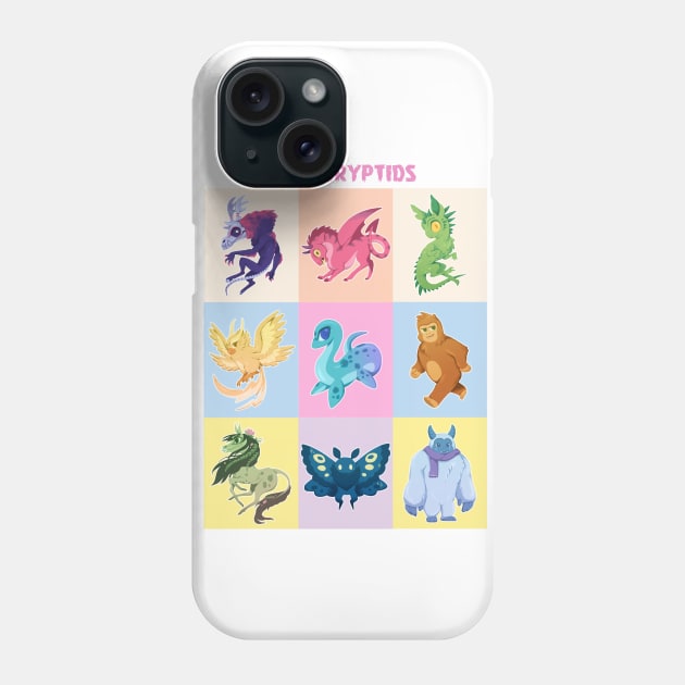 Cute Cryptids Phone Case by dragonrise_studio