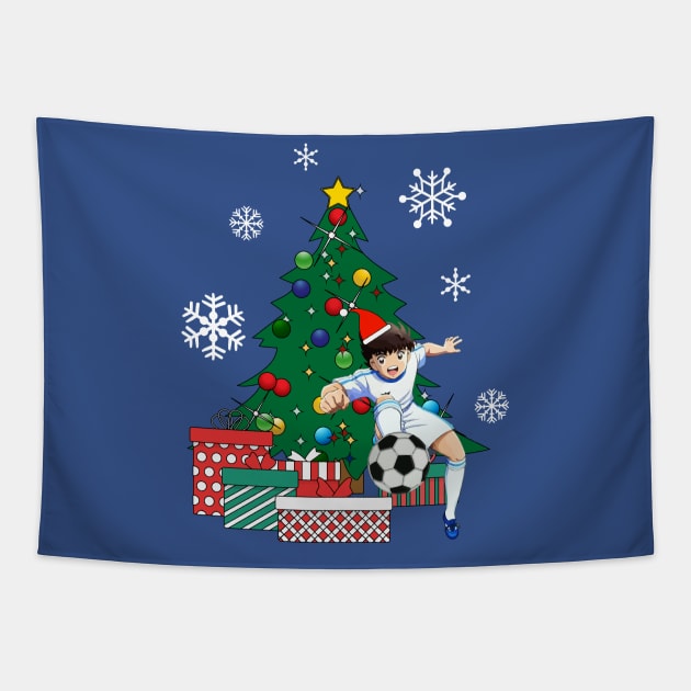 Captain Tsubasa Oozora Around The Christmas Tree Tapestry by Nova5