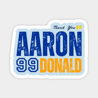 THANK YOU AARON 99 DONALD Magnet