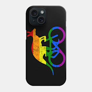 Cyclist Kangaroo Bicycle Funny Sport Motivation Rainbow Flag Phone Case