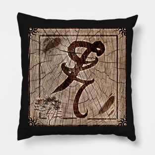 Wood Burned Healing Rune Pillow