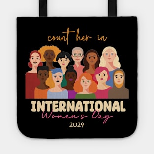 Count Her Inspire Inclusion Women's International Day 2024 Tote