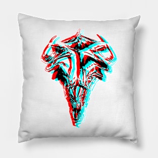 Retro 3D - Alien Xenomorph Queen Pillow