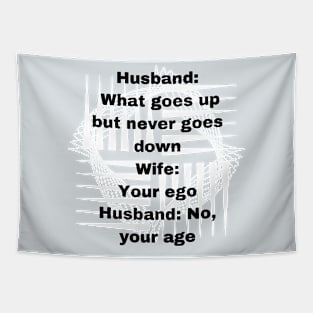 Husband and wife joke Tapestry