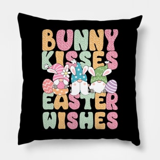 Bunny Kisses Easter Wishes Pillow