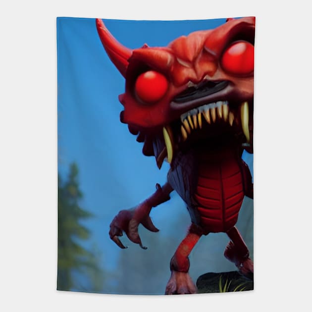 Devilish Descent Tapestry by GoodSirWills Place