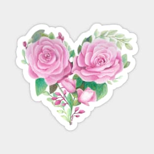 Rose Heart Magnet