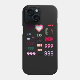 999 angel number aesthetic pack colorful Phone Case