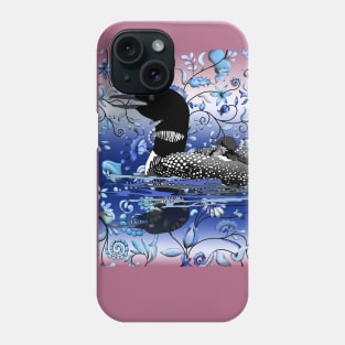 Loon in a sea of flowers Phone Case