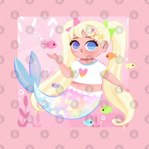 Pastel Mermaid by Lobomaravilha