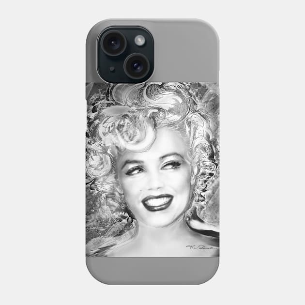 MMother Of Pearl blackandwhite Phone Case by Theo Danella