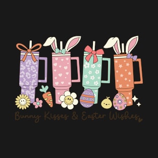 bunny kisses easter wishes easter day T-Shirt