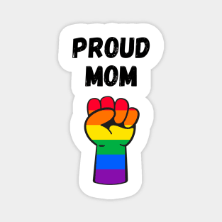 Proud Mom Rainbow Pride T Shirt Design Magnet