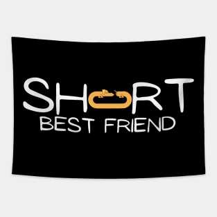 Short best friend with dachshund  dog Tapestry