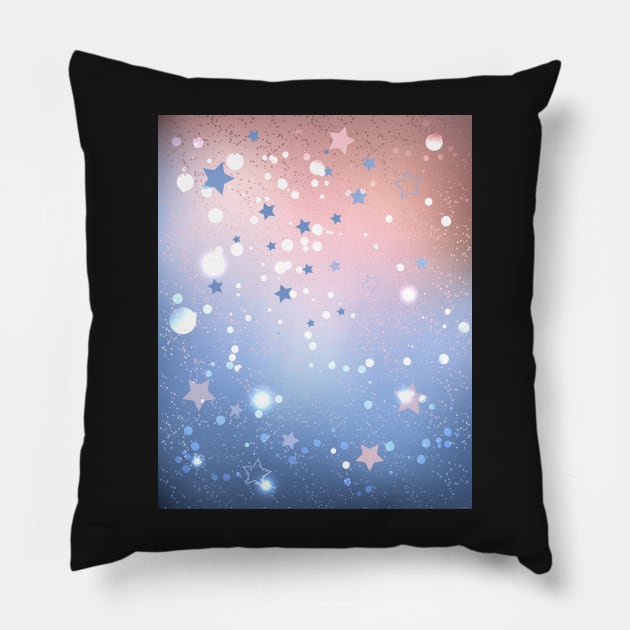 Rose Quartz and Serenity Pillow by Blackmoon9