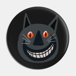 Crazy Halloween Cat Pin