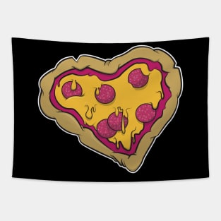 HEART SHAPED PIZZA Tapestry