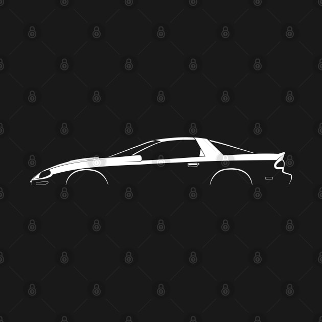 Chevrolet Camaro Z28 (2002) Silhouette by Car-Silhouettes