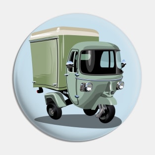 Cartoon delivery  cargo scooter Pin