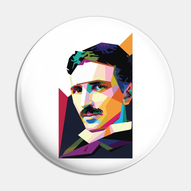 Nikola Tesla Pin by Shapwac12