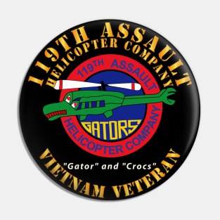 119th Assault Helicopter Company - SSI  - Gator and Crocs X 300 Pin